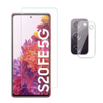 2.5D 9H Arc Edge Härdat Glas Skärmskydd för Samsung Galaxy S20 FE/S20 Fan Edition/S20 Lite med Kameralinsfilm