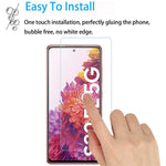 2.5D 9H Arc Edge Härdat Glas Skärmskydd för Samsung Galaxy S20 FE/S20 Fan Edition/S20 Lite med Kameralinsfilm