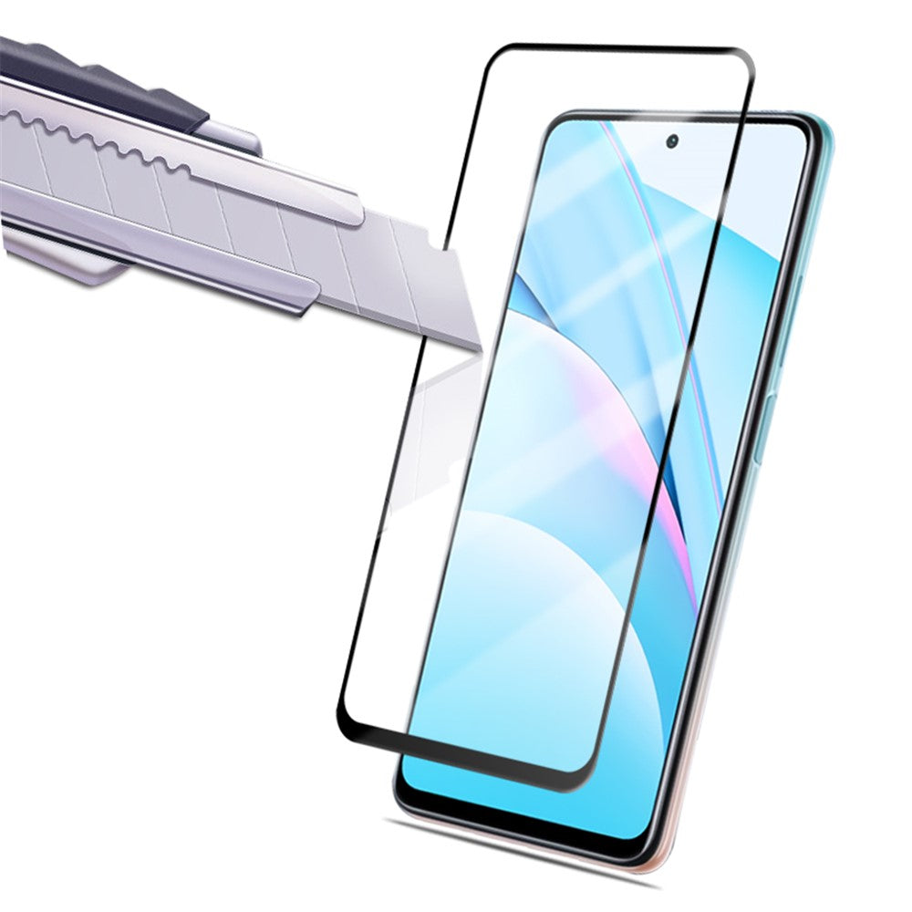 MOCOLO Full Glue Full Cover Silk Printing Tempered Glass Screen Protector for Xiaomi Mi 10T Lite 5G / Redmi Note 9 Pro 5G / Mi 10i 5G