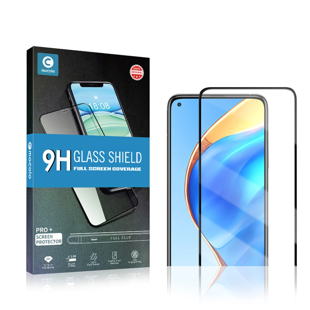 MOCOLO Helhäftande Heltäckande Silk Print Härdat Glas Skärmskyddsfilm för Xiaomi Mi 10T/10T Pro/10T Lite 5G