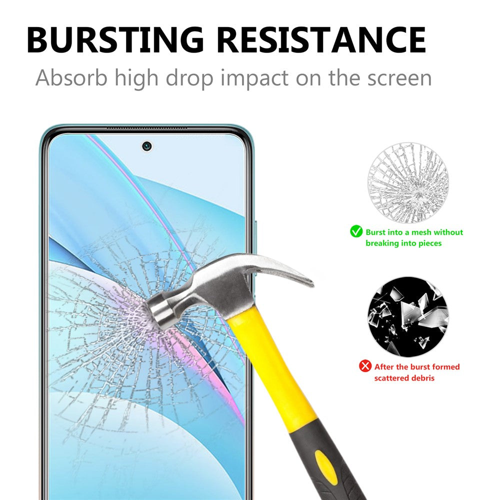 Tempered Glass Screen Protector for Xiaomi Mi 10T Lite 5G/Redmi Note 9 Pro 5G/Mi 10i 5G Arc Edge 2.5D 9H Ultra Clear Film