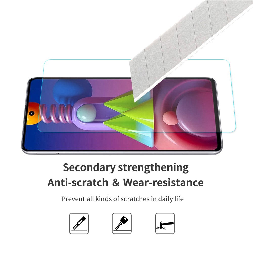 ENKAY HAT PRINCE 9H 0.26mm 2.5D Arc Edge Tempered Glass Screen Shield for Samsung Galaxy M51