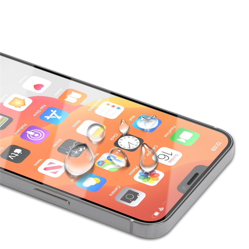 MOCOLO Full Coverage Tempered Glass Film for iPhone 12/12 Pro Screen Protector Full Glue Black