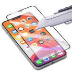 MOCOLO Full Coverage Film for iPhone 12 Pro Max Tempered Glass Screen Protector Full Glue Black
