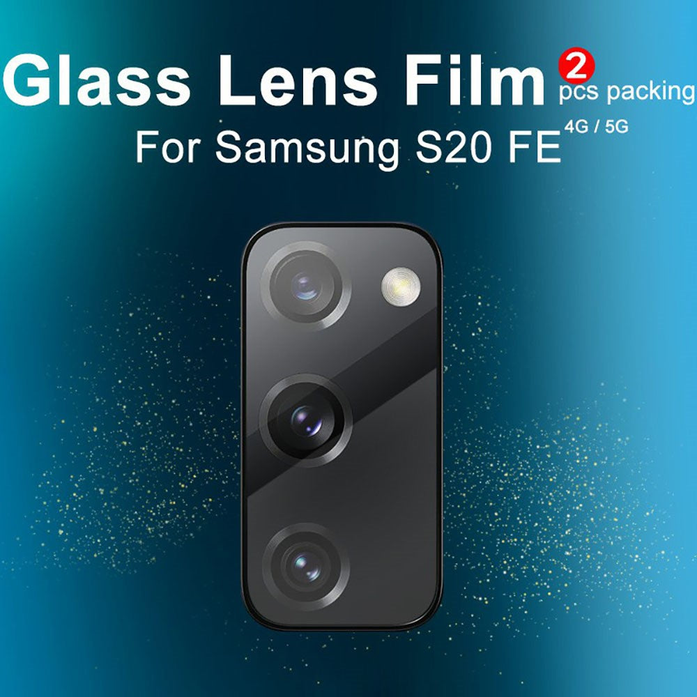 IMAK 2-pak gennemsigtig kameralinsefilm i glas til Samsung Galaxy S20 FE/S20 Fan Edition/S20 FE 5G/S20 Fan Edition 5G/S20 Lite/S20 FE 2022