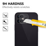 For iPhone 12 mini 5.4 inch Quality 2.5D 9H Arc Edge Tempered Glass Screen Protector + Camera Lens Film