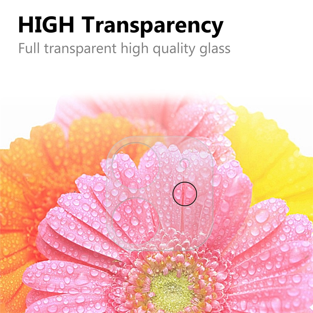 For iPhone 12 mini 5.4 inch Quality 2.5D 9H Arc Edge Tempered Glass Screen Protector + Camera Lens Film