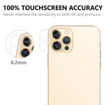 For iPhone 12 Pro Max 2.5D 9H Arc Edge Tempered Glass Screen Protector + Camera Lens Film