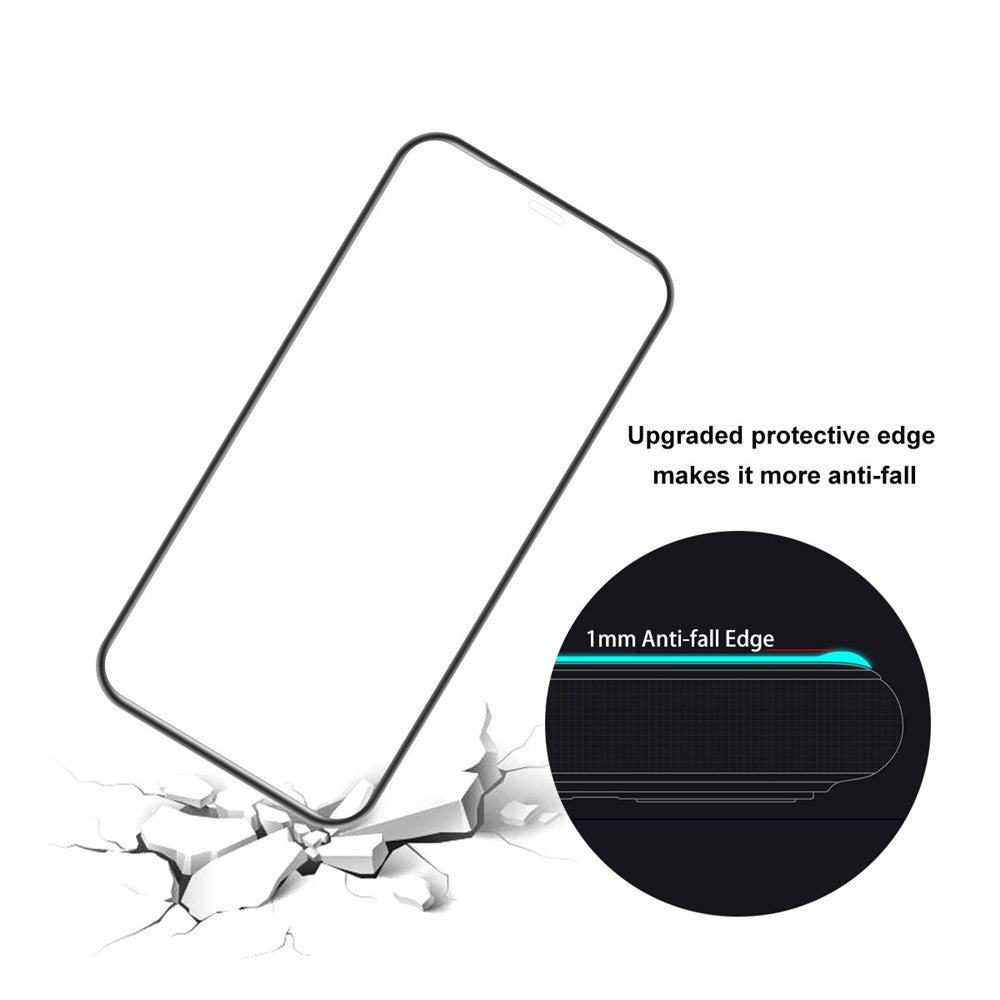 ENKAY HAT PRINCE Full Glue Complete Covering Tempered Glass Screen Protector for iPhone 12 Pro / iPhone 12