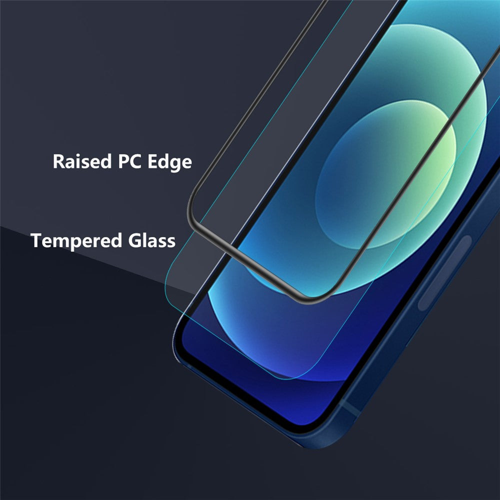 2Pcs / Set ENKAY HAT PRINCE Full Glue Complete Covering Tempered Glass Screen Protector for iPhone 12 Pro / iPhone 12