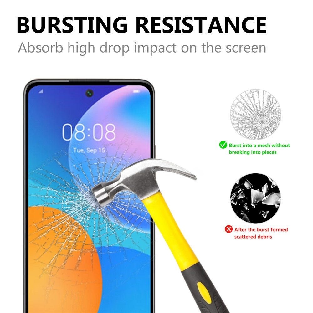Full Glue Full Size Tempered Glass Screen Protector for Huawei P smart 2021 / Y7a