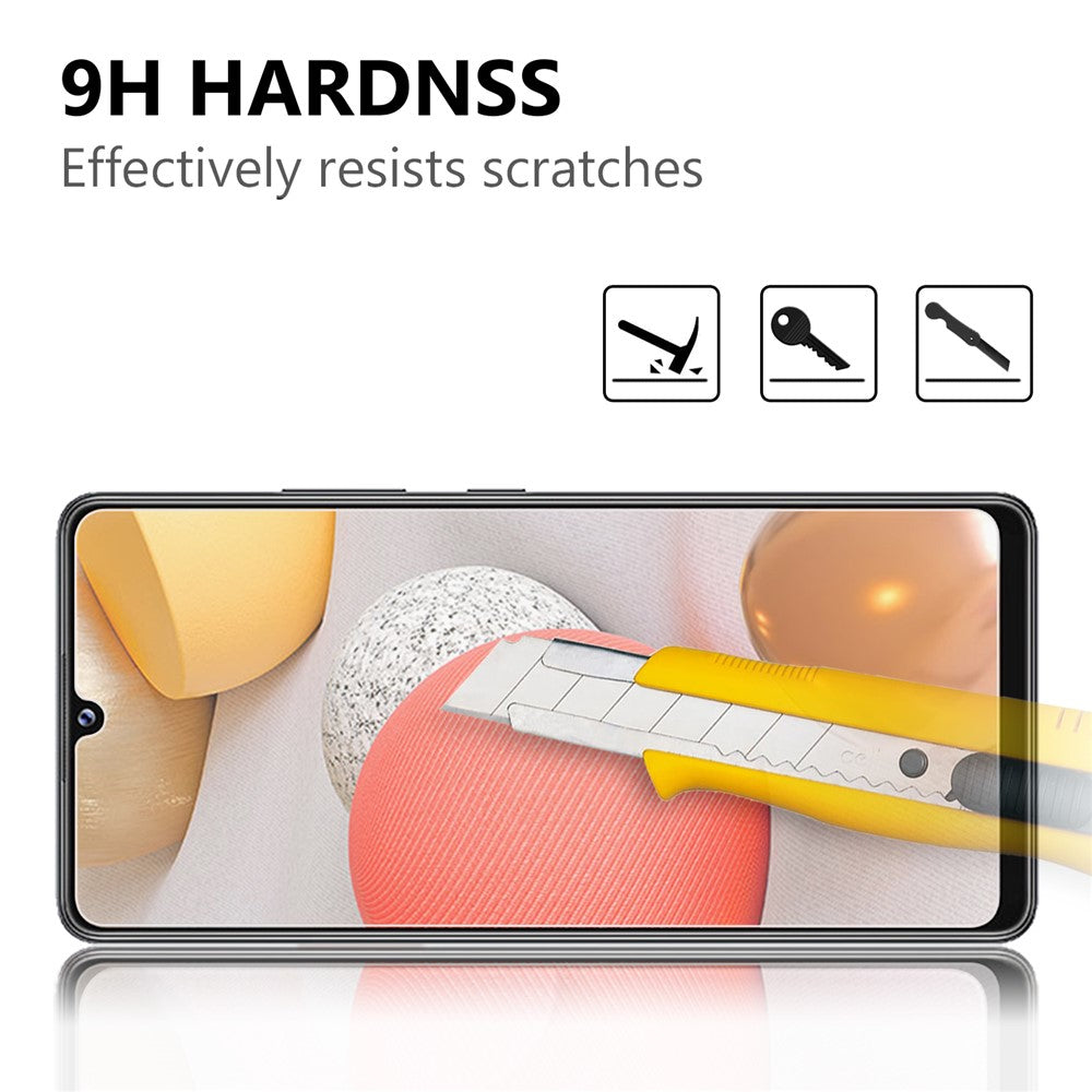 2.5D Arc Edge hærdet glas skærmbeskyttelsesfilm til Samsung Galaxy A42 5G