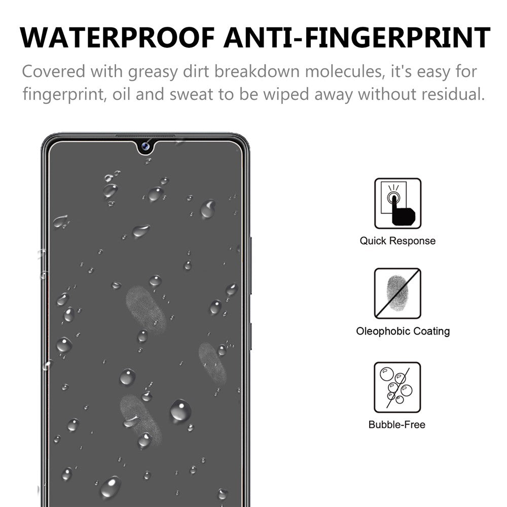 2.5D Arc Edge hærdet glas skærmbeskyttelsesfilm til Samsung Galaxy A42 5G