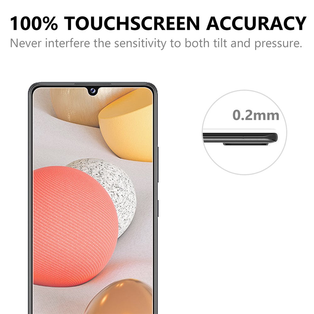 2.5D Arc Edge hærdet glas skærmbeskyttelsesfilm til Samsung Galaxy A42 5G