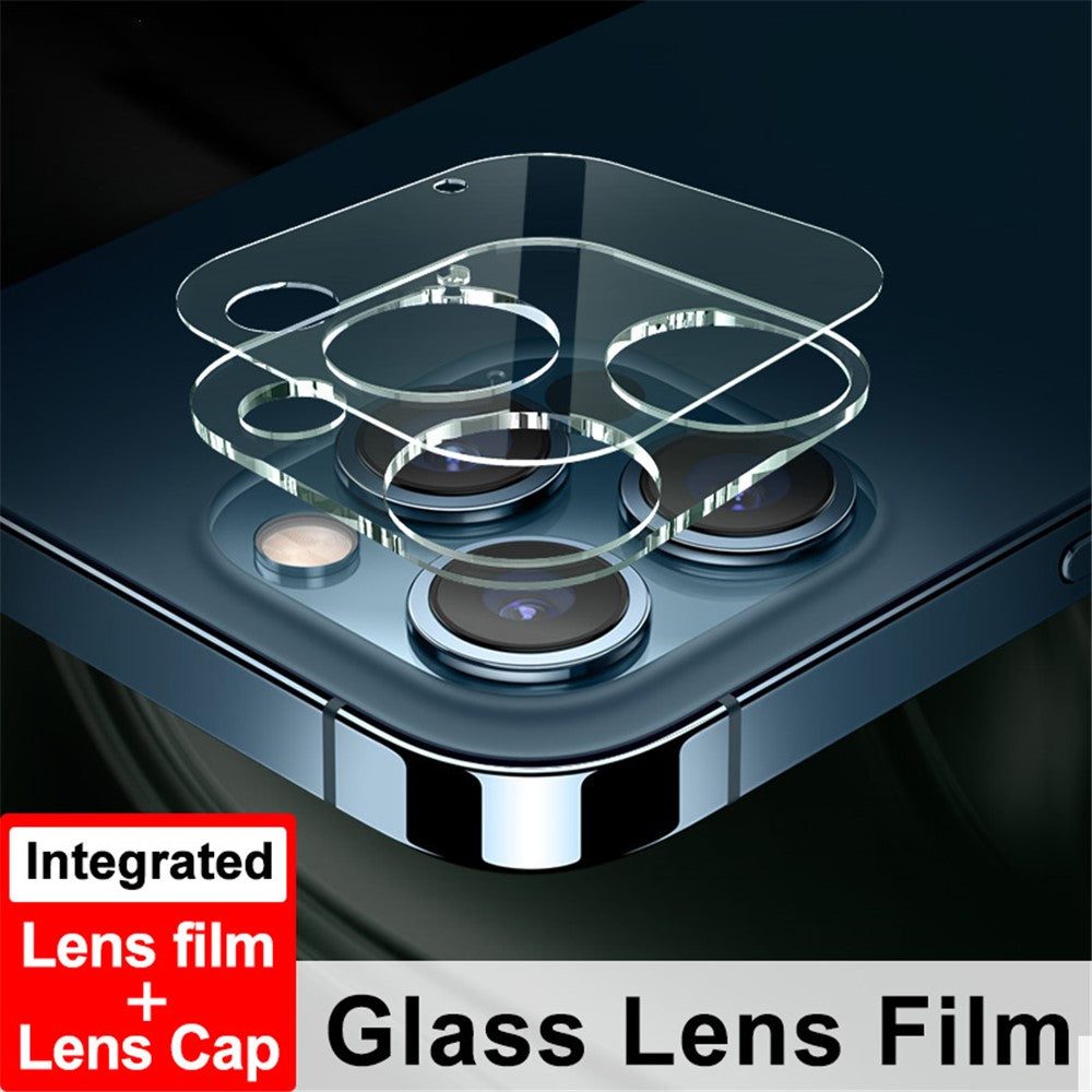 IMAK HD Lens Protector Integrated Glass Lens Film + Lens Cap for iPhone 12 Pro Max