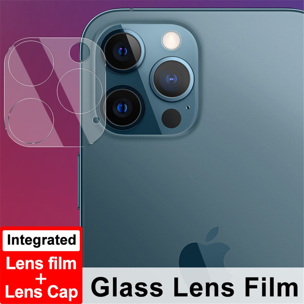 IMAK HD Lens Protector Integrated Glass Lens Film + Lens Cap for iPhone 12 Pro Max