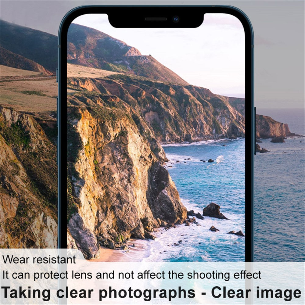 IMAK HD Lens Protector Integrated Glass Lens Film + Lens Cap for iPhone 12 Pro Max