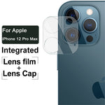 IMAK HD Lens Protector Integrated Glass Lens Film + Lens Cap for iPhone 12 Pro Max