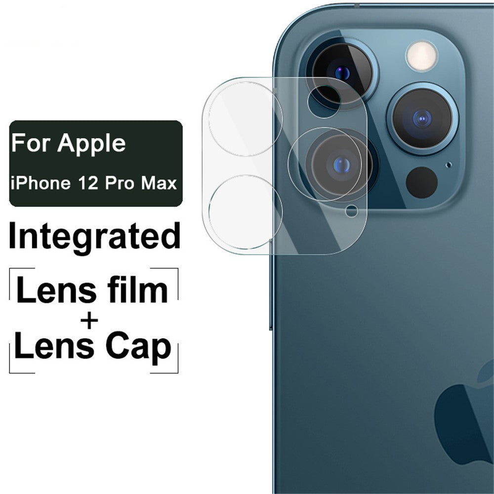 IMAK HD Lens Protector Integrated Glass Lens Film + Lens Cap for iPhone 12 Pro Max