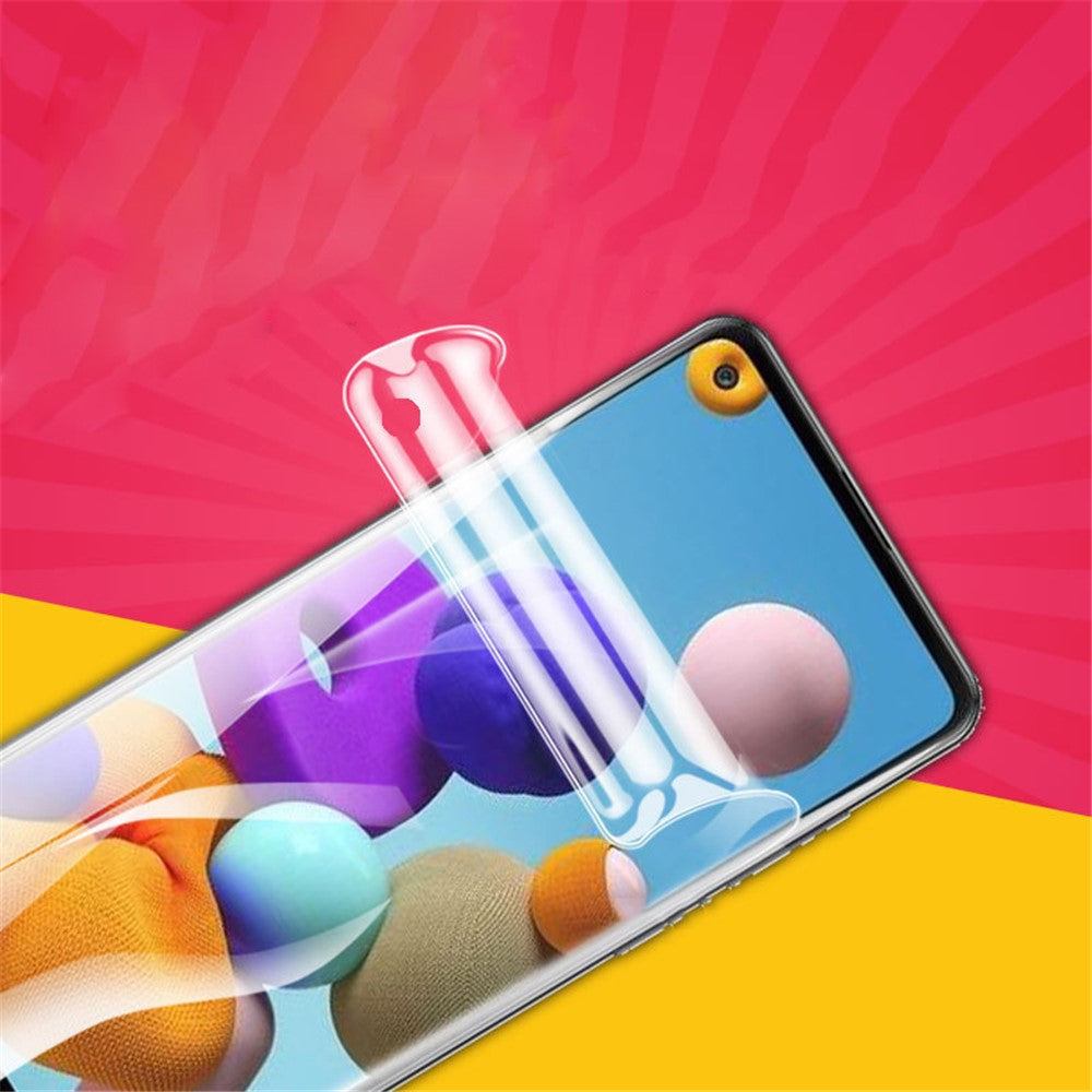 Ultragennemsigtig Antirefleks Blød Hydrogel TPU Fuld Dækning Skærmbeskytter til Samsung Galaxy A21s