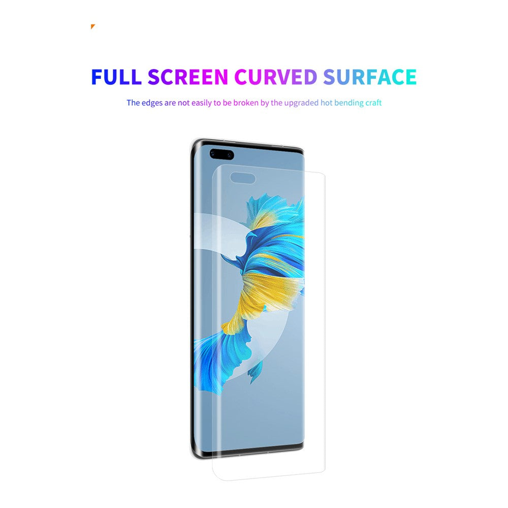 ENKAY HAT PRINCE 3D Arc Edge Heltäckande Härdat Glas Skärmfilm för Huawei Mate 40 Pro/Mate 40 Pro Plus/Mate 40 RS Porsche Design