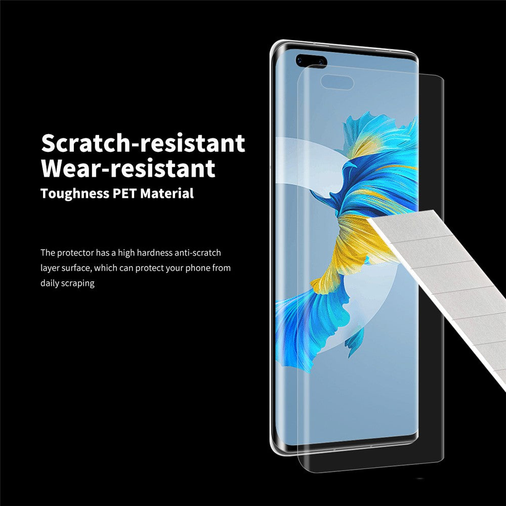ENKAY HAT PRINCE 3D Arc Edge Heltäckande Härdat Glas Skärmfilm för Huawei Mate 40 Pro/Mate 40 Pro Plus/Mate 40 RS Porsche Design