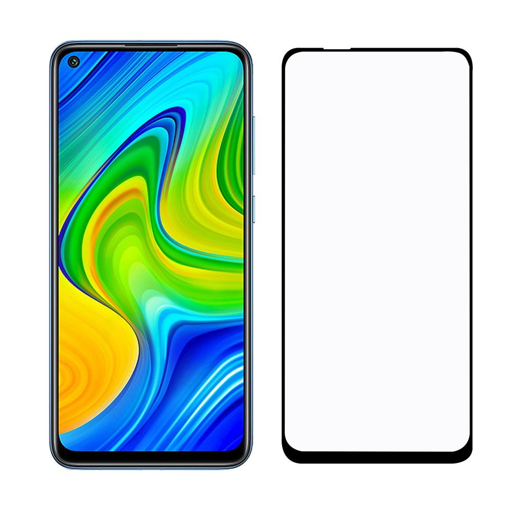 Helskärmsskärmskyddsfilm i härdat glas (hellim) för Xiaomi Redmi Note 9 5G