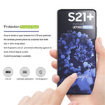 MOCOLO for Samsung Galaxy S21+ Silk Print Full Glue HD Tempered Glass Full Size Screen Film