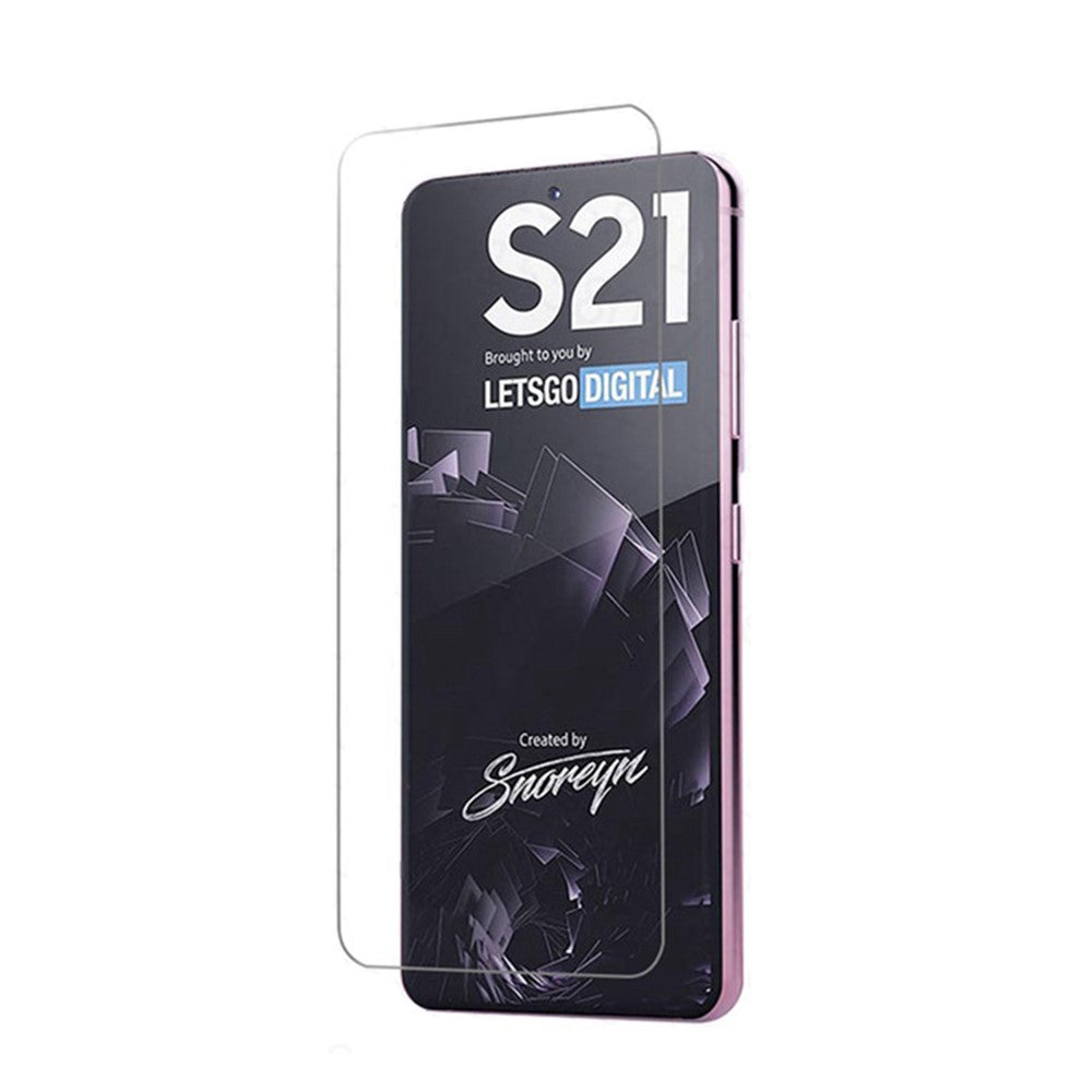 0,3 mm buet kant eksplosionssikker skærmbeskytter af hærdet glas [understøtter ikke fingeraftryksoplåsning] til Samsung Galaxy S21 4G/5G