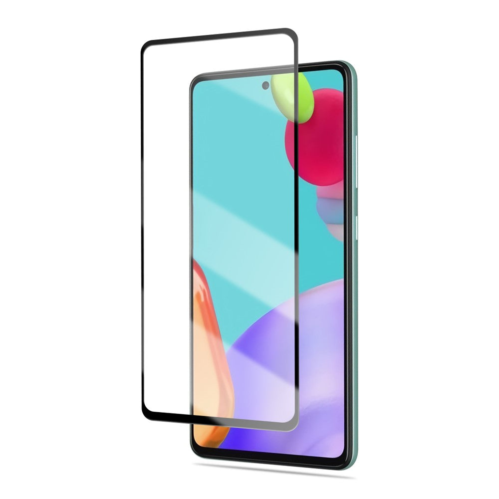MOCOLO Dubbelskyddande Skärmskydd för Samsung Galaxy A51 4G / 5G / A52 4G / 5G / A52s 5G / A53 5G, Heltäckande Helklistrad Silk Print HD Härdat Glas Skyddsfilm