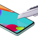 MOCOLO Dubbelskyddande Skärmskydd för Samsung Galaxy A51 4G / 5G / A52 4G / 5G / A52s 5G / A53 5G, Heltäckande Helklistrad Silk Print HD Härdat Glas Skyddsfilm