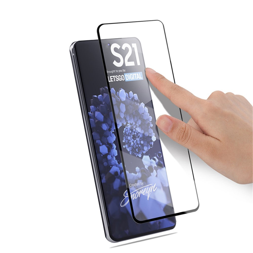 MOCOLO Silk Printing HD Hærdet Glas Fuld Lim Fuld Dækning Skærmbeskyttelsesfilm til Samsung Galaxy S21 4G / 5G