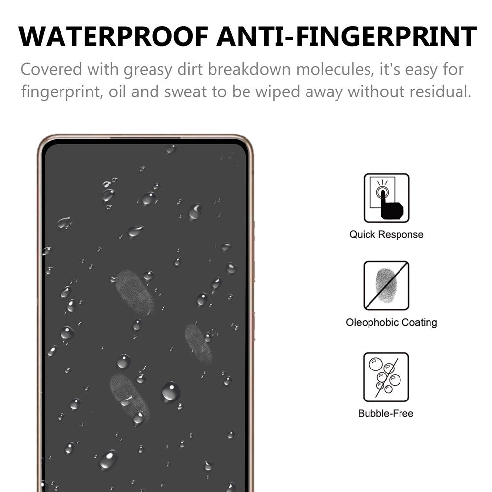 For Samsung Galaxy S21+ 5G Tempered Glass Screen Protector Full Glue Full Cover Film with Black Edges