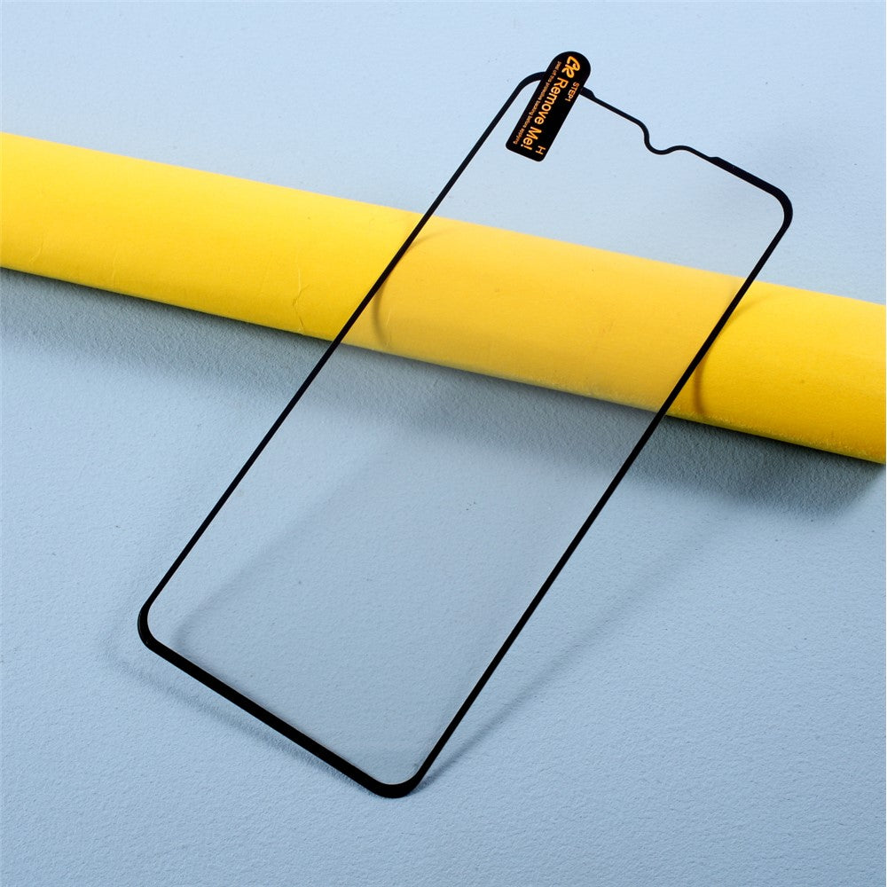 Full Coverage Silk Printing Tempered Glass Screen Protective Film [Full Glue] for Xiaomi Poco M3