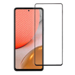 Heltäckande silkestryck härdat glasskärmskyddsfilm [full limning] för Samsung Galaxy A72 5G / A72 4G