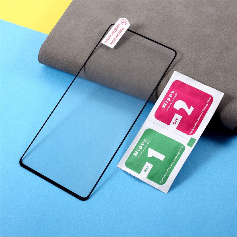Full Coverage Silk Printing Tempered Glass Screen Protective Film [Full Glue] for Samsung Galaxy A72 5G / A72 4G