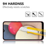 Tempered Glass Film Black Edges Screen Protector for Samsung Galaxy A02s (166.5mm) [Complete Covering] [Full Glue]