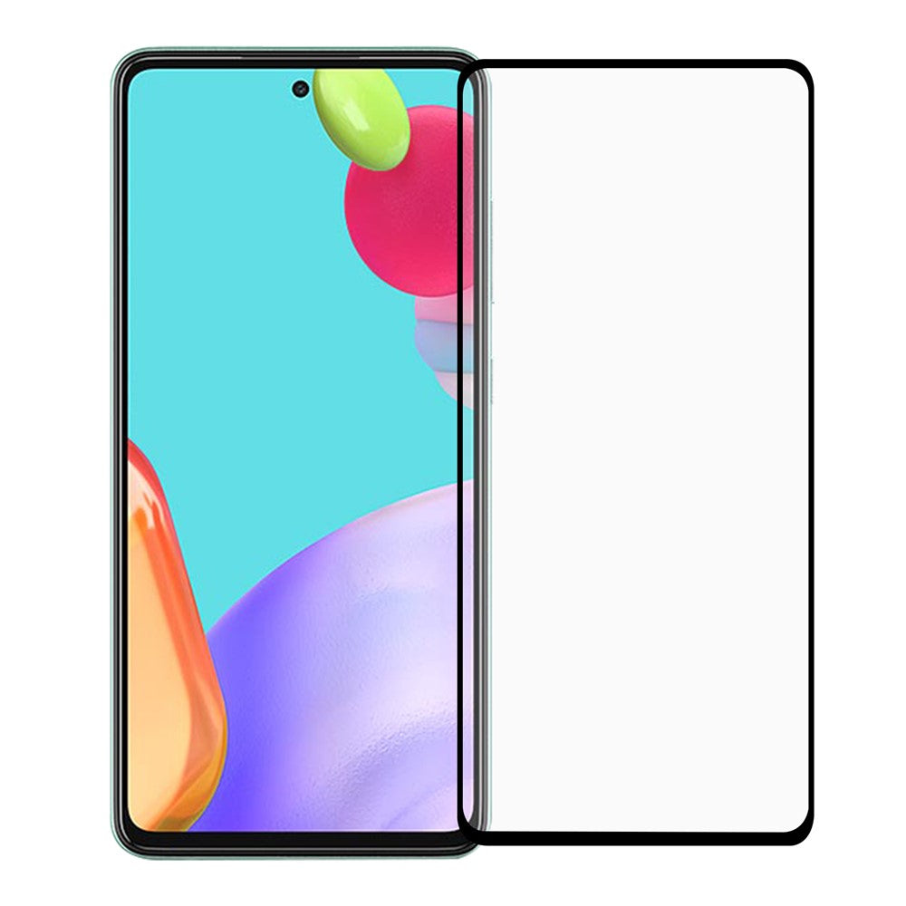 Black Edges hærdet glasskærmbeskyttelse til Samsung Galaxy A52 4G/5G / A52s 5G [Komplet beskyttelse] [Fuld lim]