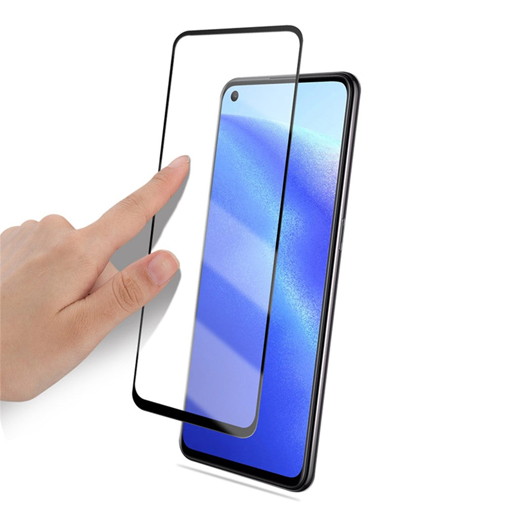 MOCOLO Heltäckande Skärmskydd i Härdat Glas med Silkestryck för Oppo Reno5 5G / Reno5 4G / Reno5 K / Find X3 Lite