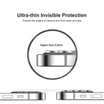ENKAY HAT PRINCE 3 stk./sæt til iPhone 12 Pro Max Aluminiumlegering Bagkamera Linsebeskytter Ultra Klar Hærdet Glasfilm - Sort
