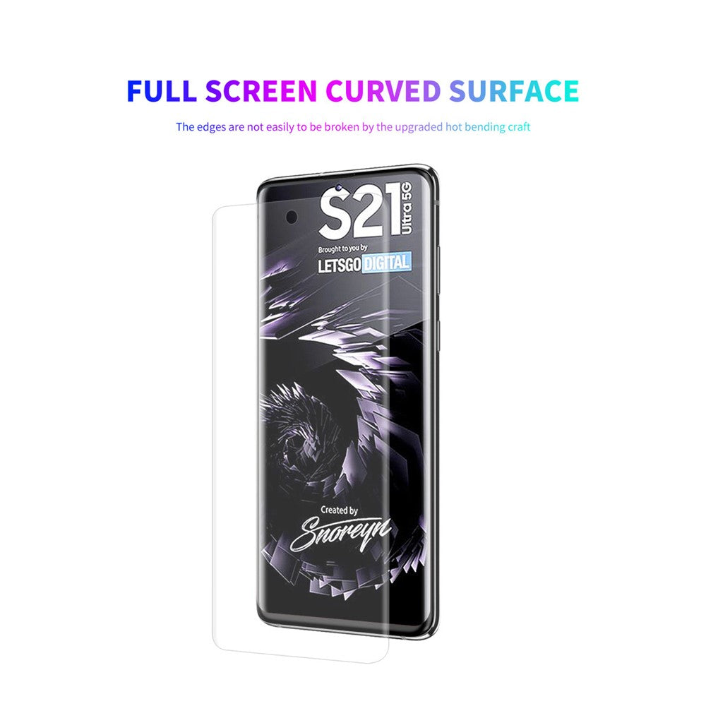 ENKAY HAT PRINCE 3D Full Coverage Curved PET HD Screen Protector Film for Samsung Galaxy S21 Ultra 5G