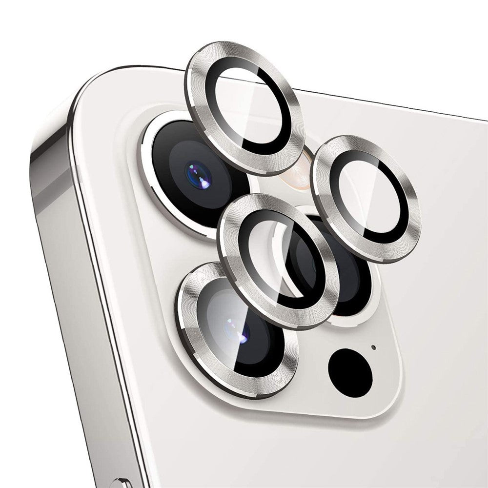 ENKAY HAT PRINCE 3 stk./sæt Bagkamerabeskyttelse i aluminiumslegering til linse Ultra Klar Hærdet Glasfilm til iPhone 12 Pro