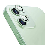 ENKAY HAT PRINCE Ultra Clear Back Camera Lens Protector Aluminium Alloy Frame Tempered Glass Film (2PCS / 1 Set) for iPhone 12 / 12 mini