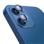 ENKAY HAT PRINCE Ultra Clear Back Camera Lens Protector Aluminium Alloy Frame Tempered Glass Film (2PCS / 1 Set) for iPhone 12 / 12 mini