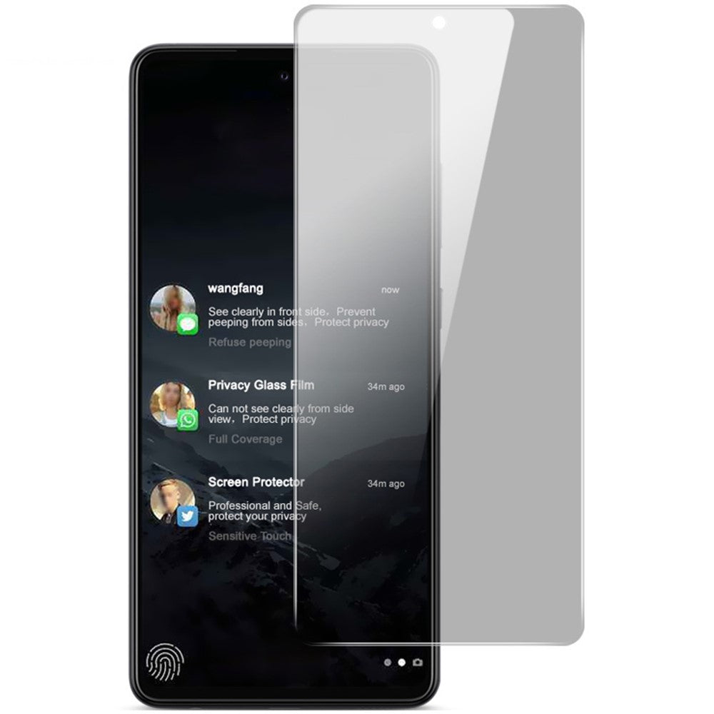 IMAK Anti-Peep 9H Tempered Glass Protector for Samsung Galaxy A72 4G / 5G Screen Film