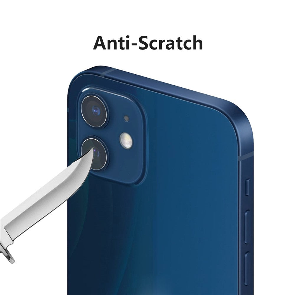 HAT PRINCE 2 Group/Set 0.2mm 9H 2.15D Arc Edges Tempered Glass Film Camera Lens Protector 2Pcs/Group for iPhone 12 / 12 mini