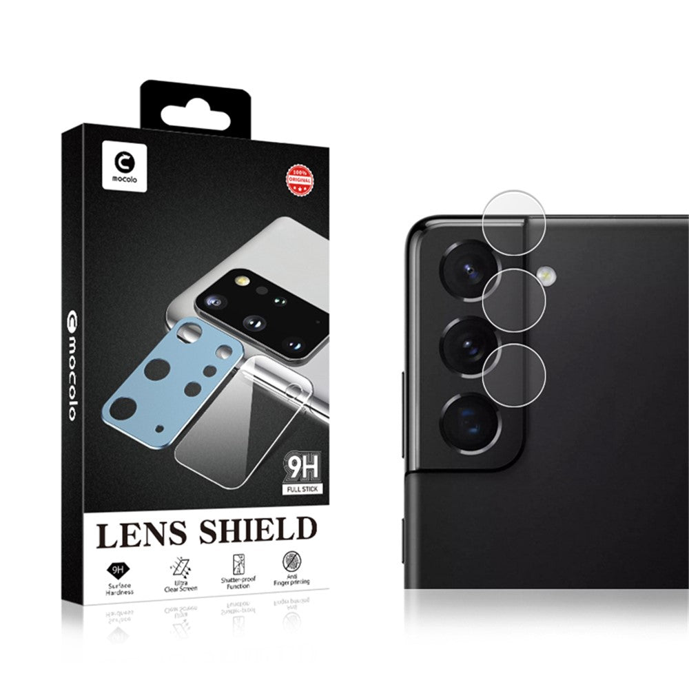 MOCOLO for Samsung Galaxy S21 4G / 5G Anti-Explosion Tempered Glass Camera Lens Protector HD Clear Full Coverage Guard Film