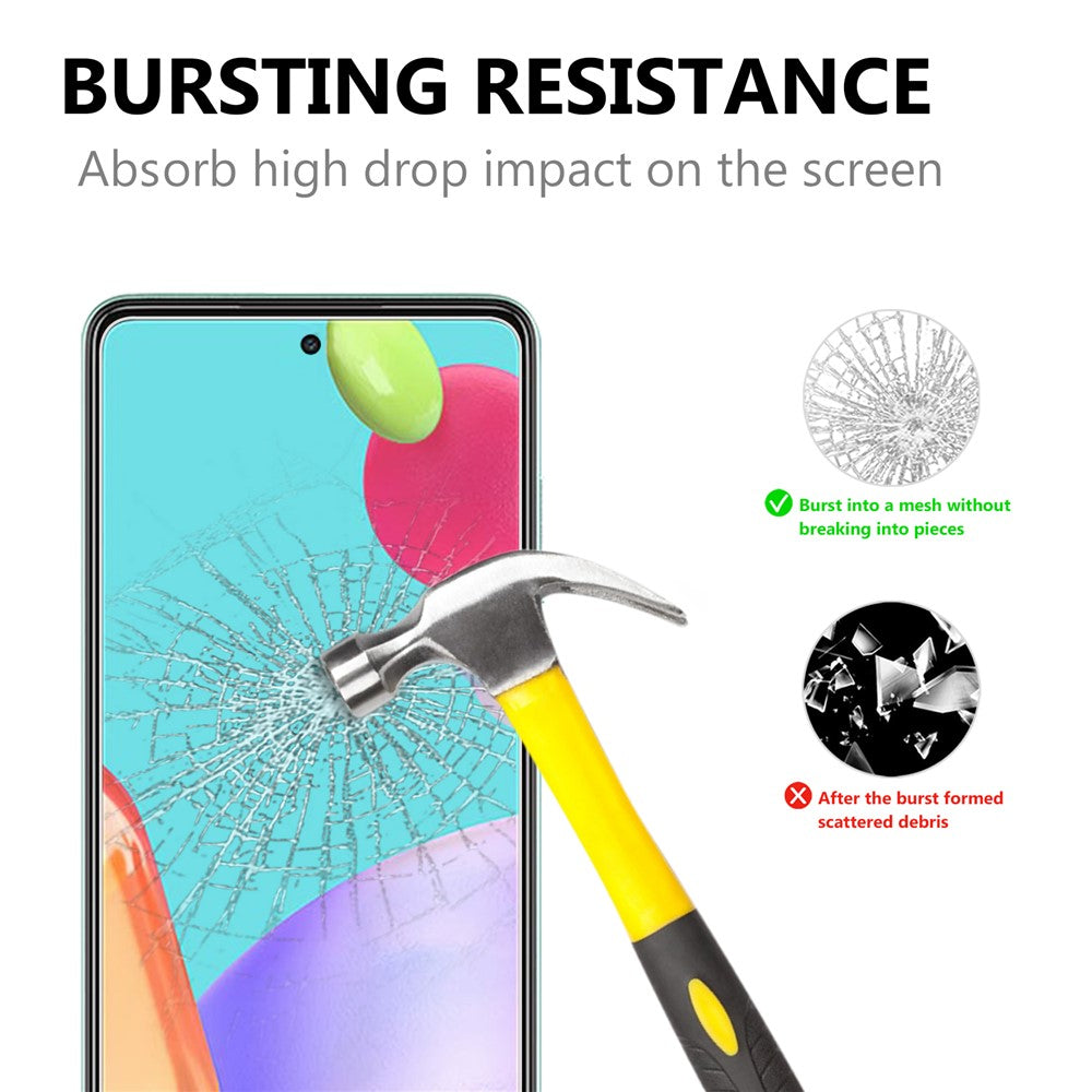 2.5D Arc Edge Härdat Glas Skärmskydd av God Kvalitet för Samsung Galaxy A52 4G/5G / A52s 5G