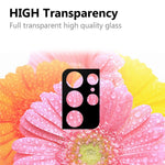 HD Camera Lens Protector for Samsung Galaxy S21 Ultra, Scratch-Resistant Tempered Glass Back Camera Protection