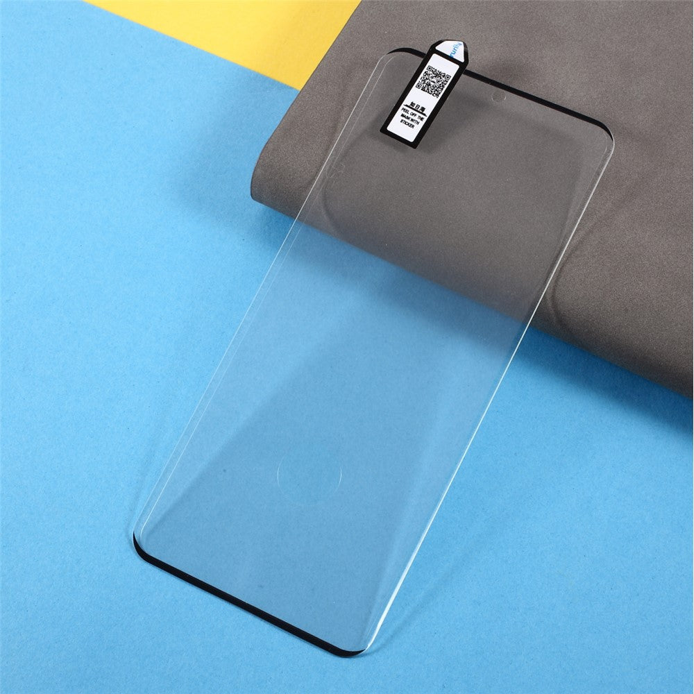 RURIHAI 3D-böjt helskärmsskydd i härdat glas [sidolim] för Samsung Galaxy S21 Ultra 5G